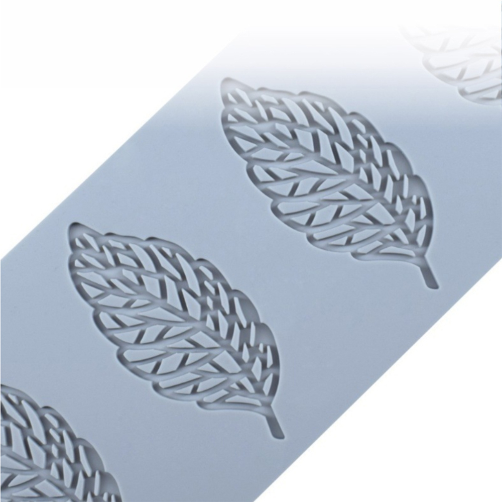 製氷皿 シリコンモールド レースフォンダン レース型 ケーキデコレーション デザート 洋菓子 葉っぱ - 画像3