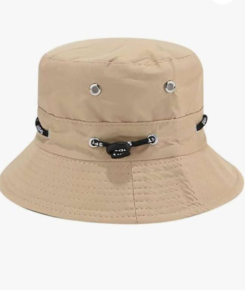 レディース メンズ バケットハット 帽子 アウトドア UVカット 紫外線対策 折りたたみ  ベージュ