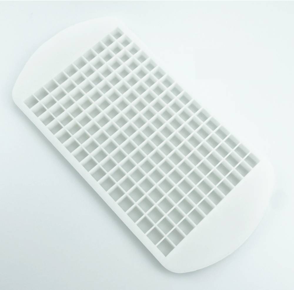 製氷皿 アイス キューブ トレイ 冷凍庫 160個 ウィスキー カクテル シリコンモール  クリア - 画像2