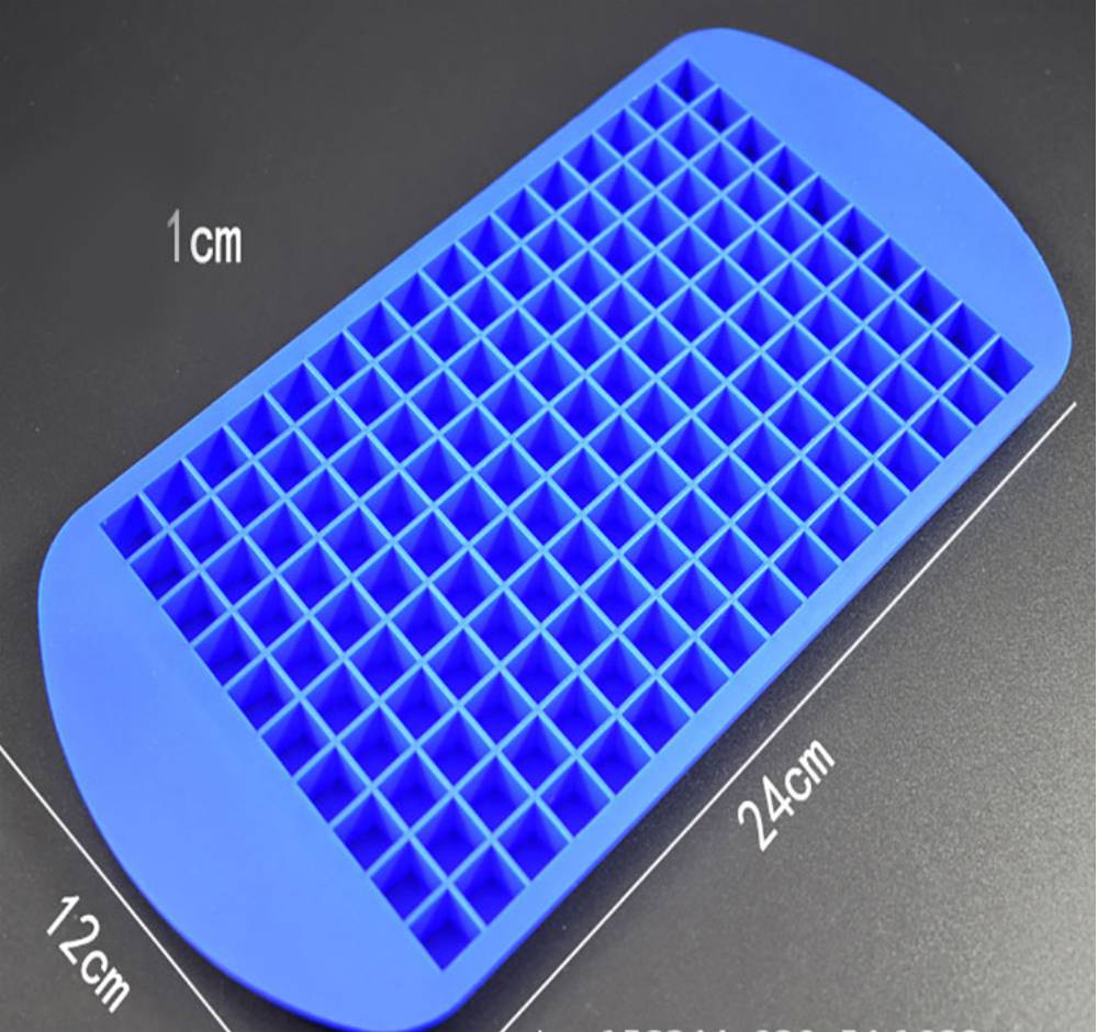 製氷皿 アイス キューブ トレイ 冷凍庫 160個 ウィスキー カクテル シリコンモール  クリア - 画像7