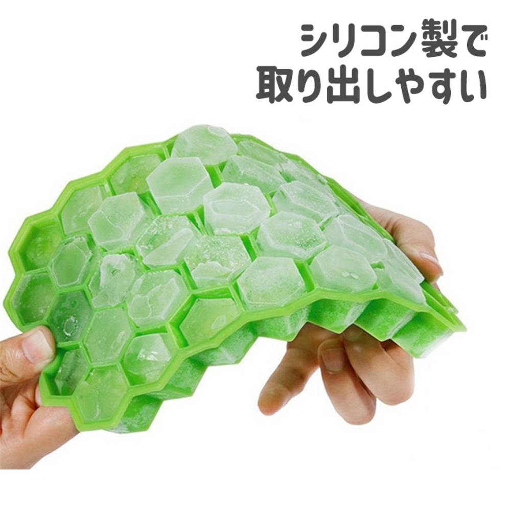 シリコン バレンタイン シリコン製 チョコ チョコレート ハニカム モールド アイス パープル - 画像5