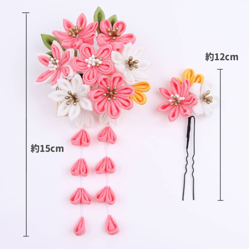 振袖 髪飾り 梅 藤 ヘアアクセサリー  かんざし 可愛い 2点セット 成人式 入学式 紫 - 画像6