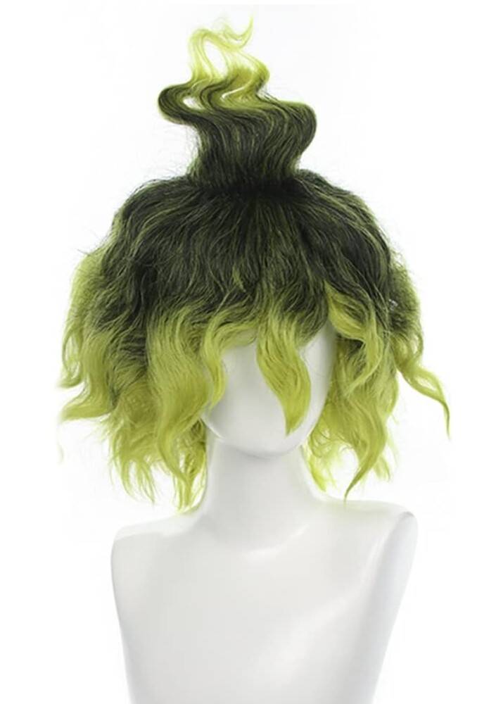 妓夫太郎 ぎゅう ウィッグ コスプレ グラデーション カラー 鬼滅の刃 ハロウィン 学園祭 ベント