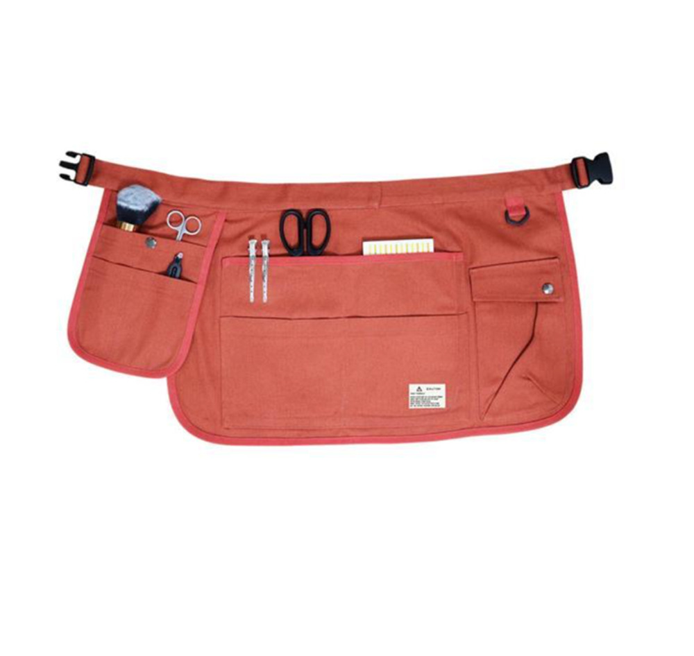 エプロン ショート サロン 作業 おしゃれ 耐久性 カフェ ショート丈 ヘアサロン 美容師 ガーデニング 赤