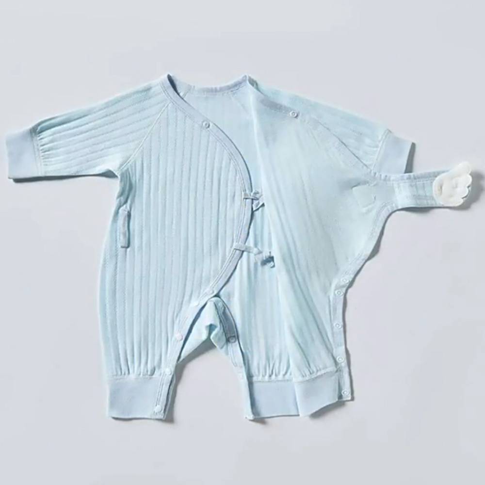 女の子 コットン100% 男の子 赤ちゃん ベビー服 天使 ロンパース   イエロー-60cm - 画像8