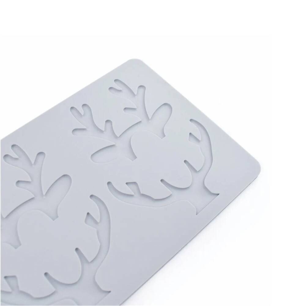 シリコンモールド トナカイ ケーキデコレーション チョコレート デザート 洋菓子 レース型 - 画像4