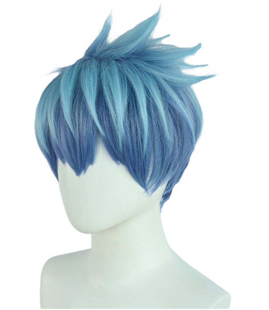 マッシュル コスプレ ランス クラウン ウィッグ ハロウィン仮装 演出 学園祭 文化祭 青 水色 