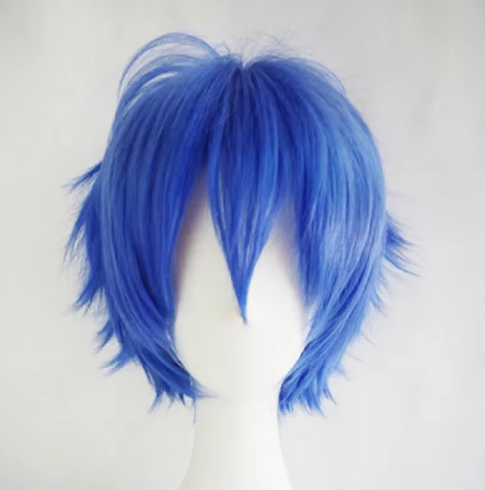 コスプレ カラー ウィッグ ショート キャラクター ヘア コミケ 併せ ハロウィン ブルー