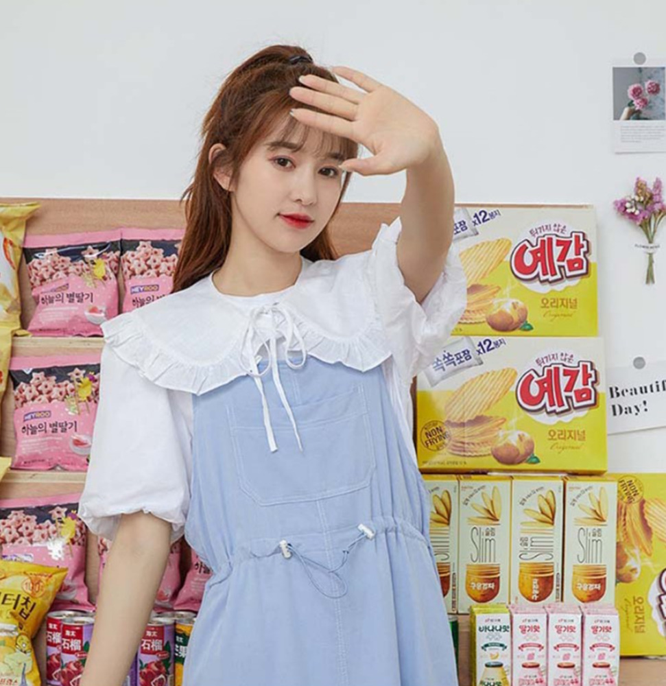 レディース コットンブラウス 花柄  ラペル ブラウス  取り外し可能 シャツ 1ピース   008