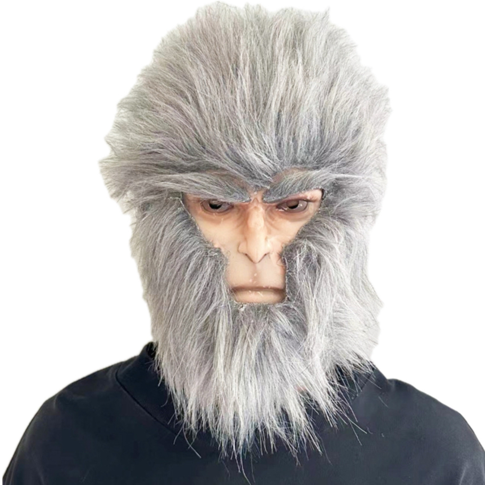 孫悟空 猿 被り物 ハロウィン マスク コスプレ 小道具 被毛 西遊記 黒神話 仮装 マスク   