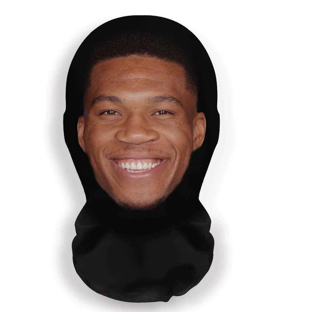 面白い 3Dフェイス プリントマスク 仮面 メッシュ 通気性 ハロウィン 仮装 コスプレ 衣装 ヤニスアデトクンボ