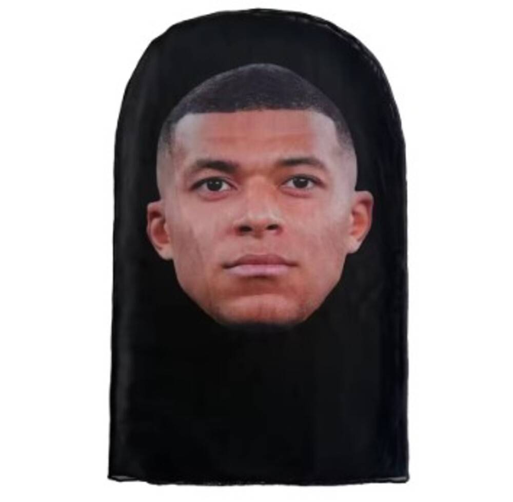 面白い 3Dフェイス プリントマスク 仮面 メッシュ 通気性 ハロウィン 仮装 コスプレ 衣装 ヤニスアデトクンボ - 画像4