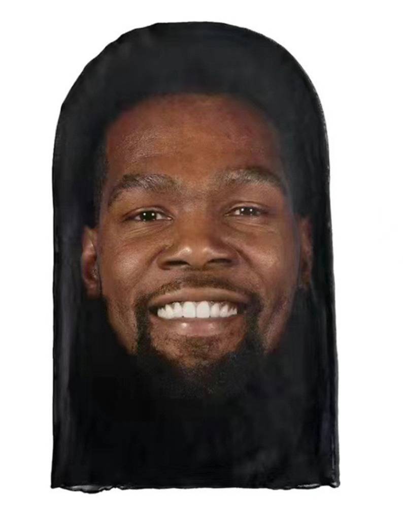 面白い 3D マスク 生地 メッシュ コスプレ イベント リオネル メッシ - 画像4