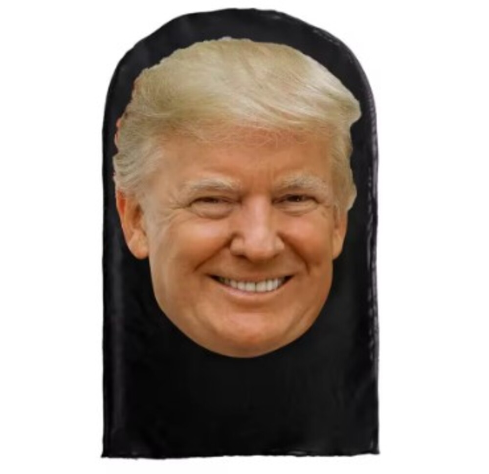 プリントマスク 仮面 メッシュ 通気性 コスプレ 被り物 外国 有名人 大統領トランプ  トランプ02