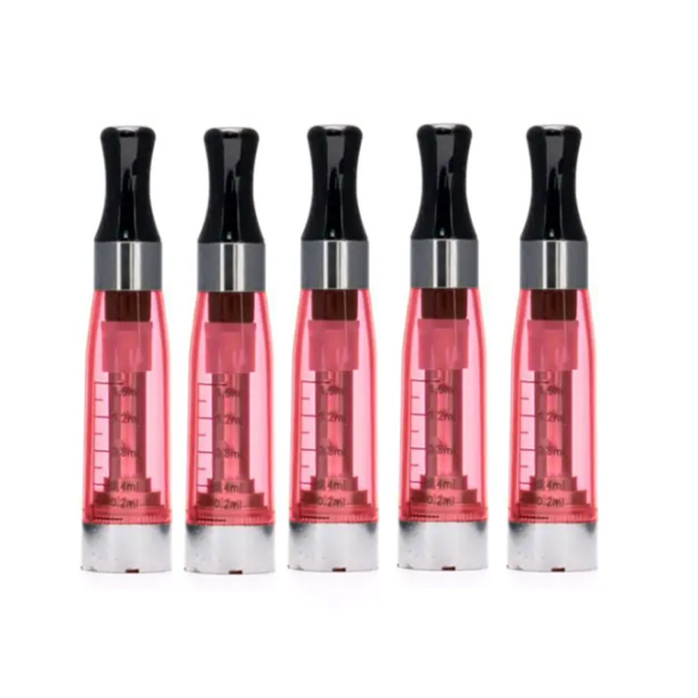 アトマイザー 交換用 カートリッジ x6 ce4 CE5+ 電子タバコ コイル交換可能 レッド