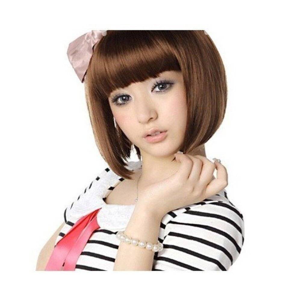 レディース ウィッグ 茶髪 ショートボブ かつら レディース ボブ ショート  - 画像2