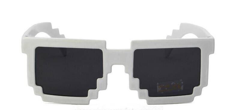 マインクラフト メンズ 子供 メガネ ゲーム アート マイクラ モザイク 女性 ピクセル スクエアグラス   緑 - 画像6