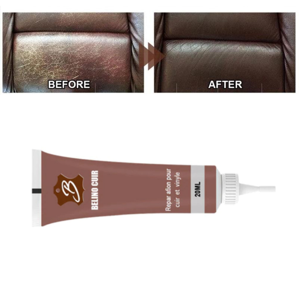 革補修クリーム 20ml レザーシート補修 傷直し 傷 修理 リペアカラー 革色  コーヒー