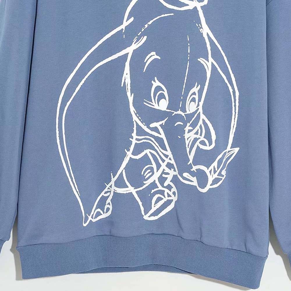 Sサイズ ブルー プリント 長袖 トップス スウェット トレーナー ディズニー ダンボ ディズニー  - 画像5