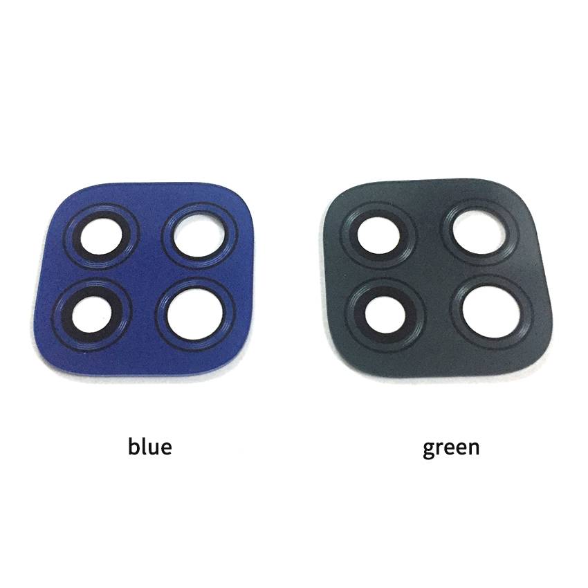 モトローラ モト Motorola Moto G9 2個 カメラ レンズ 粘着 ステッカー 修理 部  青