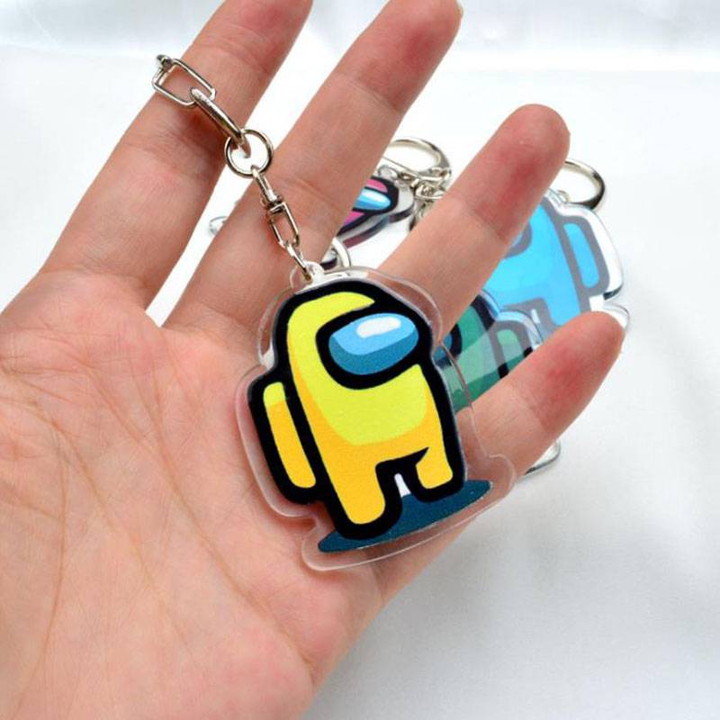 Among Us キーホルダー グッズ アクリル 宇宙人狼 カラフル ギフト キー ホルダー 装飾 アクセサリー キーリング アマングアス アマンガス アモングアス - 画像2