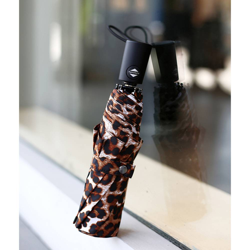 折りたたみ傘 ヒョウ柄 女性 防風 女の子 豹 おしゃれ ギャル 雨具 雨の日 レイングッズ