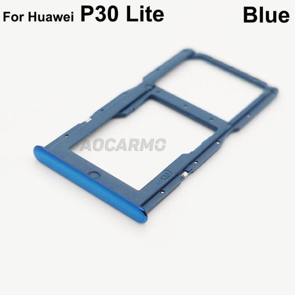 Huawei 社 P30 Lite Nova 4e SD MicroSD Simカードトレイ ブルー