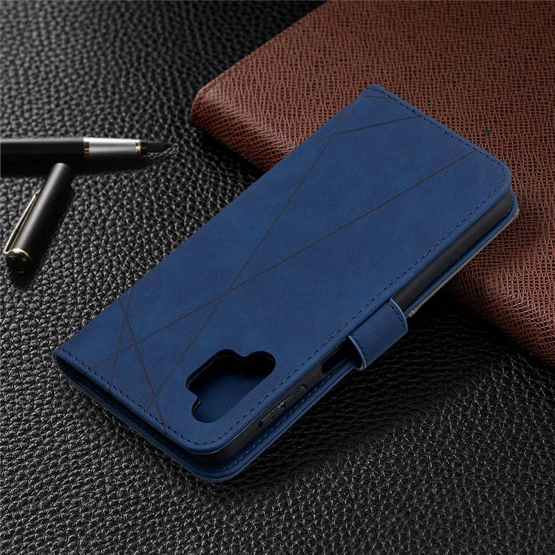 Galaxy A32 ケース 手帳型 カバー 赤 PUレザー スタンド機能 マグネット式 カード収納  赤 - 画像5