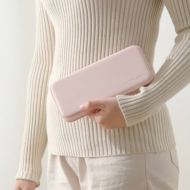 ペンケース シンプル かわいい ピンク コンパクト 女子 コスメ ステーショナリー オフィス 学生 ピンク - 画像6
