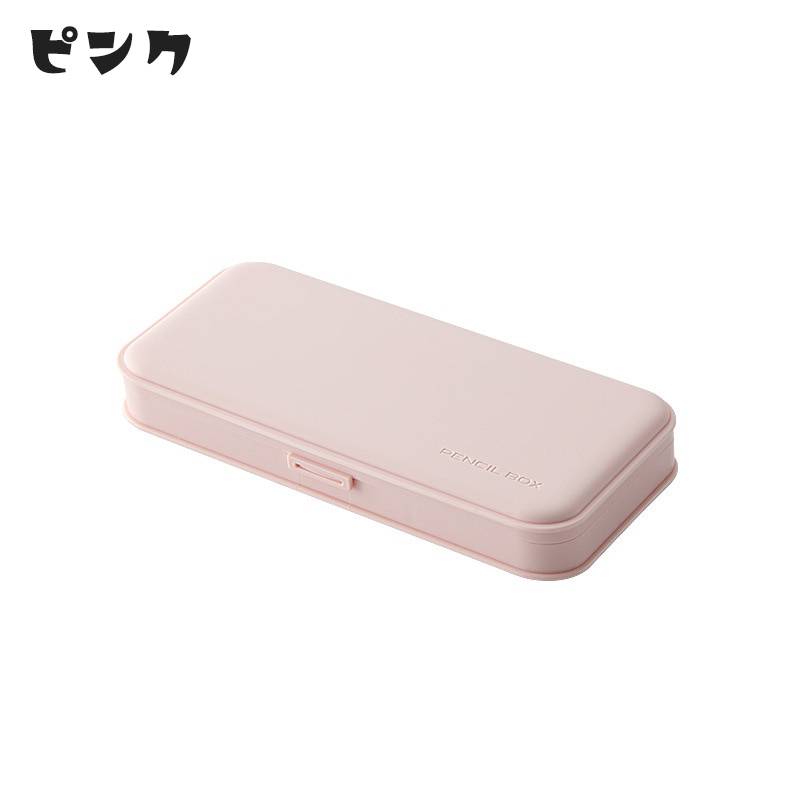 ペンケース シンプル かわいい ピンク コンパクト 女子 コスメ ステーショナリー オフィス 学生 ピンク - 画像7