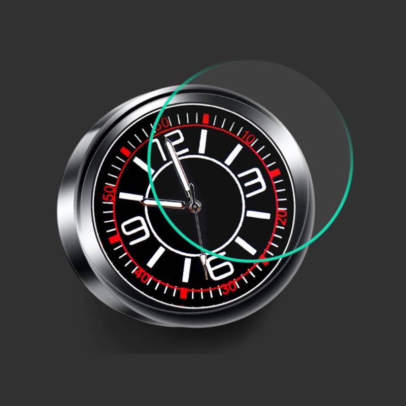 車用 ステッカー ユニバーサル 時計 アナログ 車載 クォーツ 光る ダッシュボー  ライター - 画像2