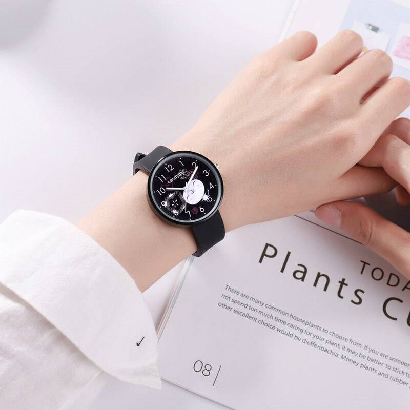 かわいい 腕時計 子供用 猫 キッズウォッチ シンプル カジュアル クォーツウォッチ レディース腕時 