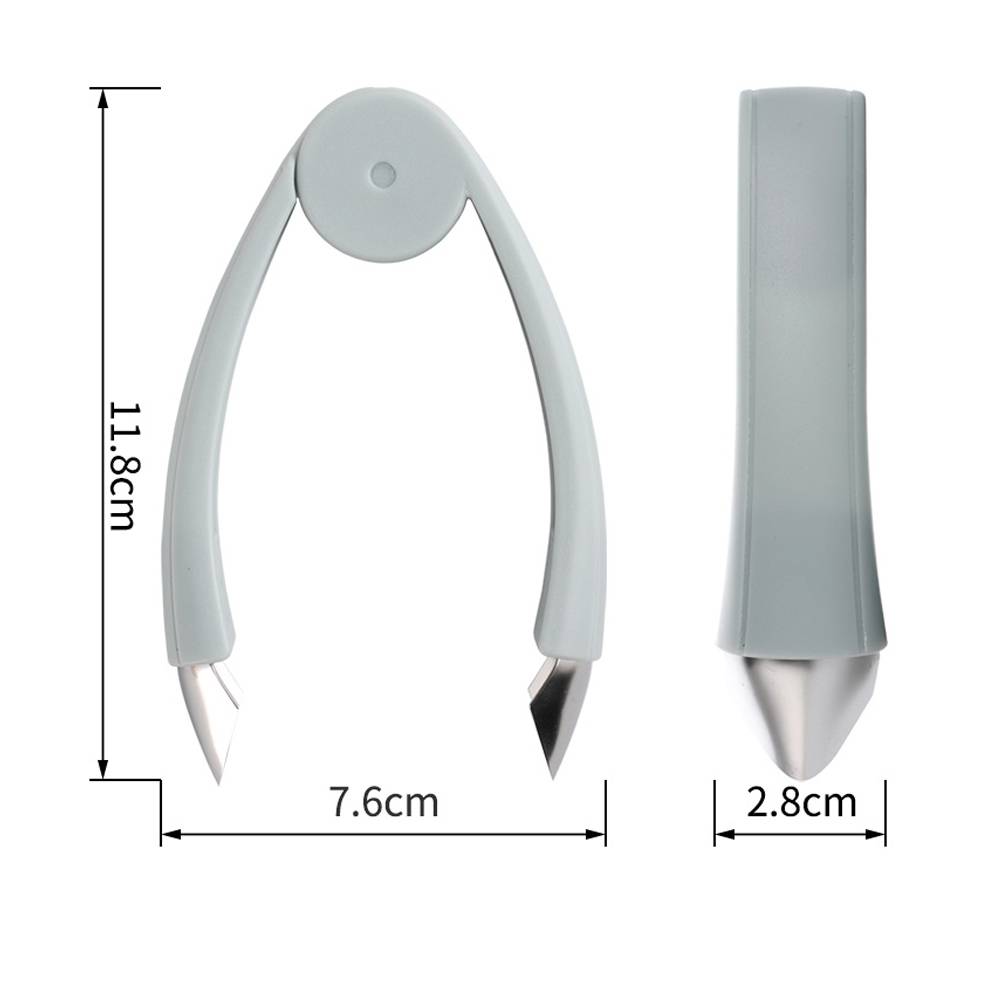 パイナップルアイピーラー ステンレススチールカッター ヘタ取り いちご にんじん トマト 果物 キッチンツール ピンセット - 画像2