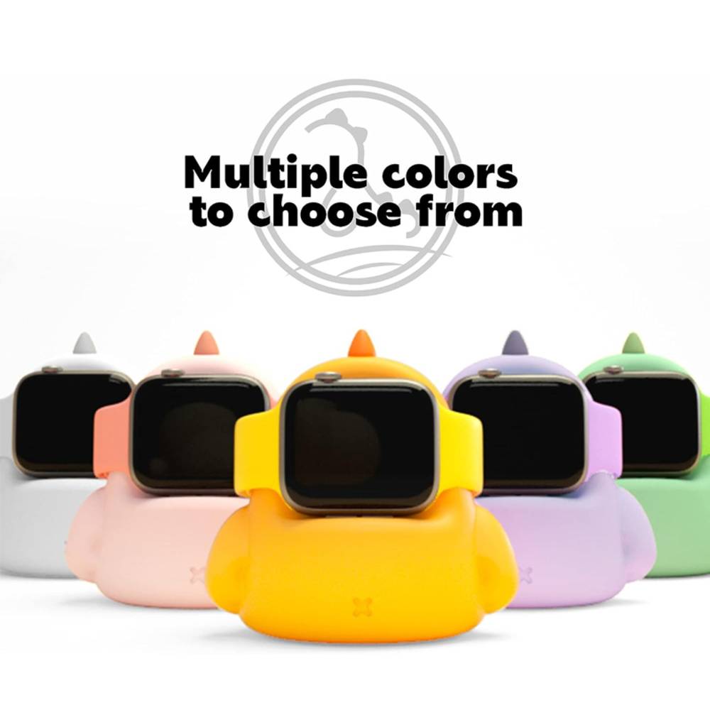アップル ウォッチ 卓上 充電 スタンド Qi USB 恐竜 AppleWatch  ブラック - 画像9