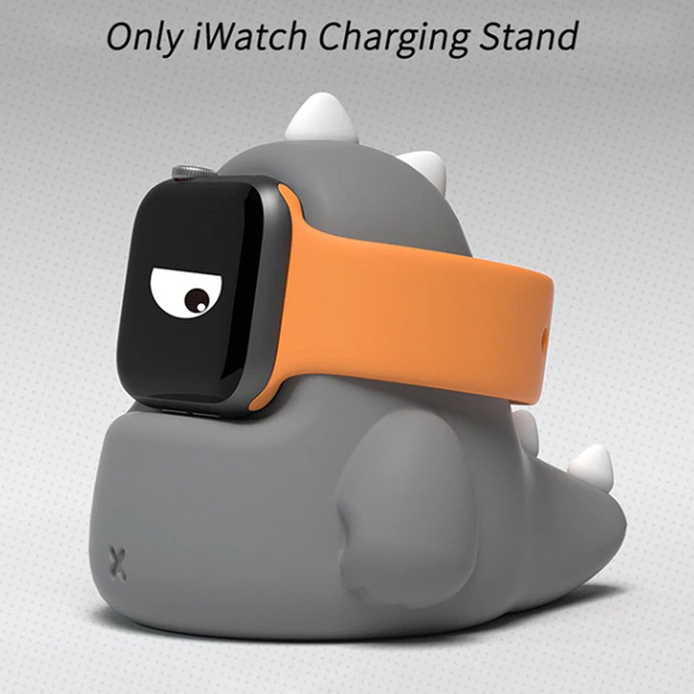 おしゃれ かわいい 韓国 恐竜 アップルウォッチ AppleWatch 卓上充電スタンド  グレー