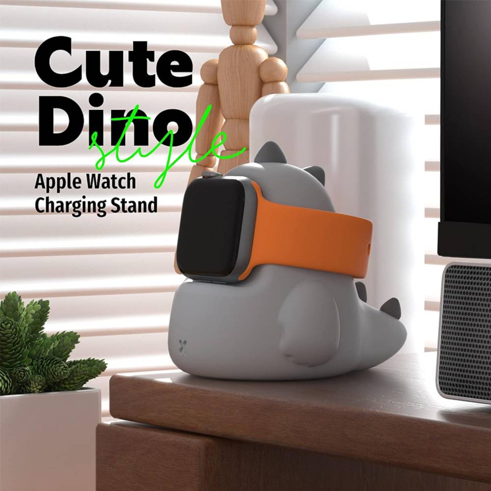 恐竜 アップルウォッチ AppleWatch 卓上充電スタンド おしゃれ かわいい 韓国 プレゼント - 画像2