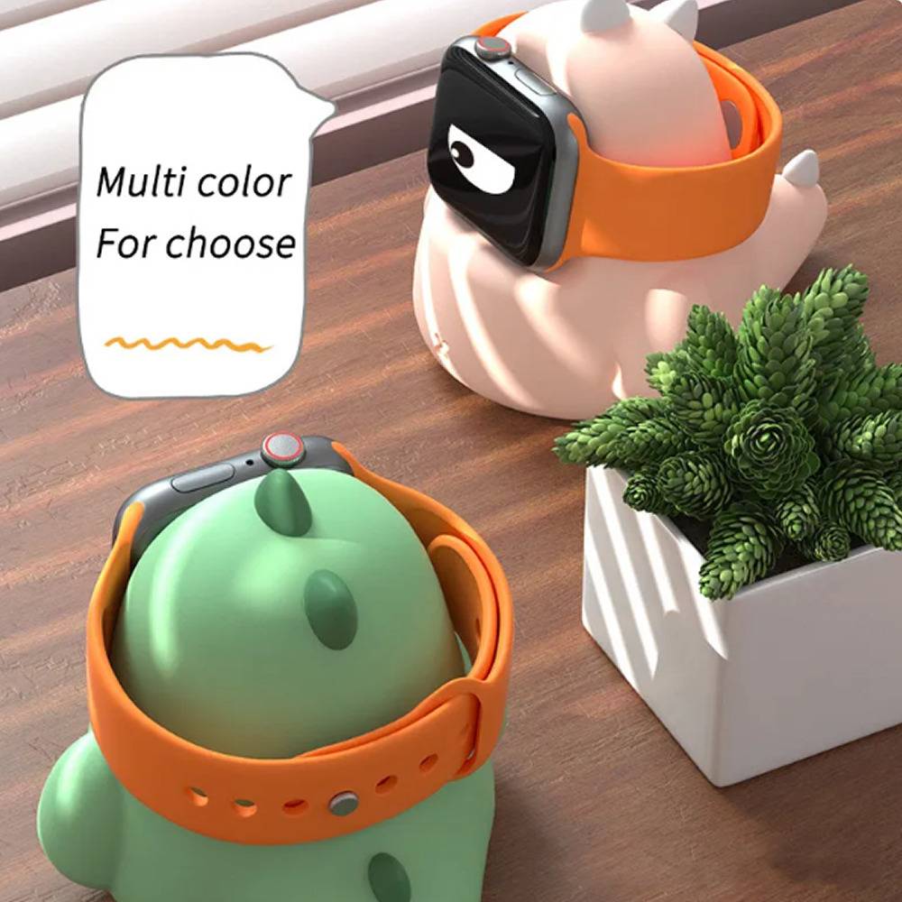 アップル ウォッチ 卓上 充電 スタンド 恐竜 AppleWatch 腕時計スタンド  ピンク - 画像9