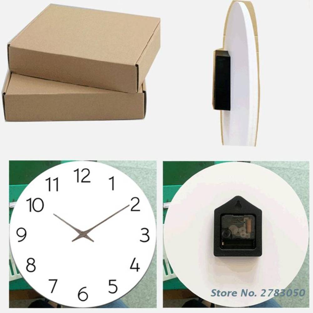 時計 壁掛け アナログ 木製 北欧 おしゃれ シンプル ミニマル ウォールクロック インテリア モダン ギ - 画像3