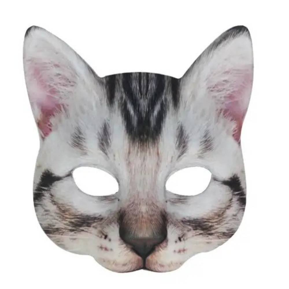 猫 お面 ネコ キャット 仮面 仮  アメリカンショートヘアー