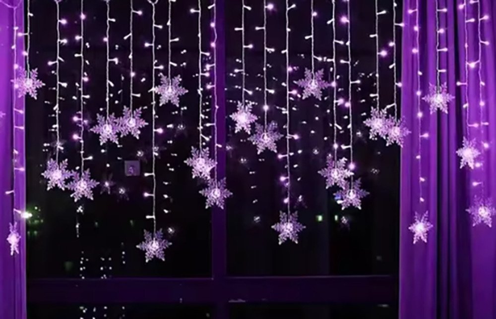 ライト led クリスマス 飾り オーナメント クリスマス飾り イルミネーション 紫110Ｖ