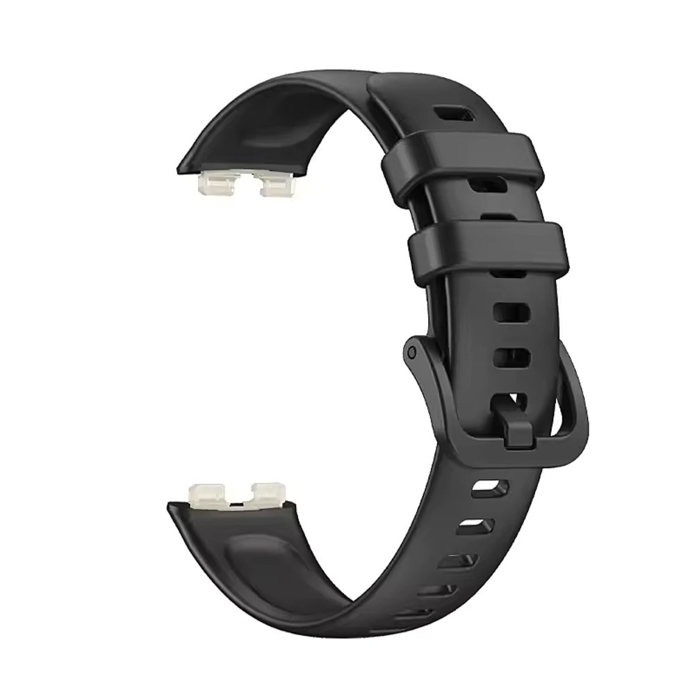 Huawei Band9/8/7 対応 シリコンバンド ケース付き リストバンド 交換ベルト 黒
