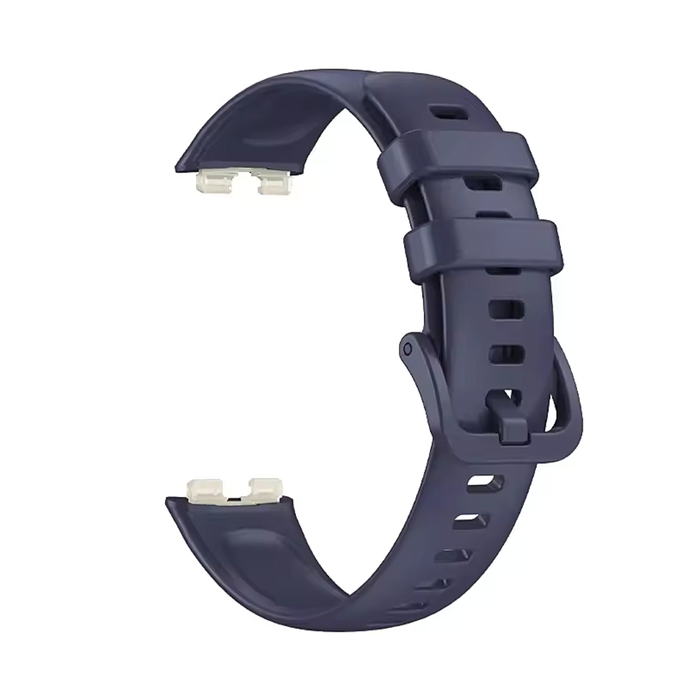 Huawei Band9/8/7 対応 シリコンバンド ケース付き リストバンド 交換ベルト 紺