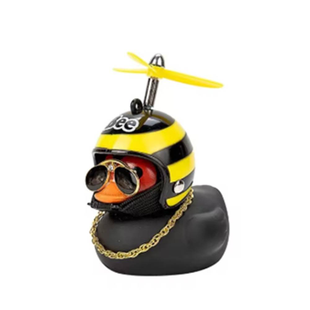 アヒル バイク かわいい 自転車 おもちゃ ヘルメット 音が鳴る ちょいワル プロペラ付き  牛 - 画像2