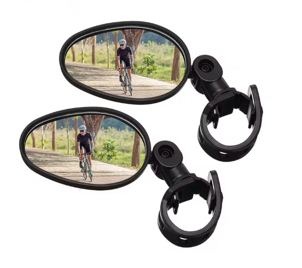自転車 バックミラー 360度 ハンドルバー ミラー MTB ロード クロス バイク 左右兼用 