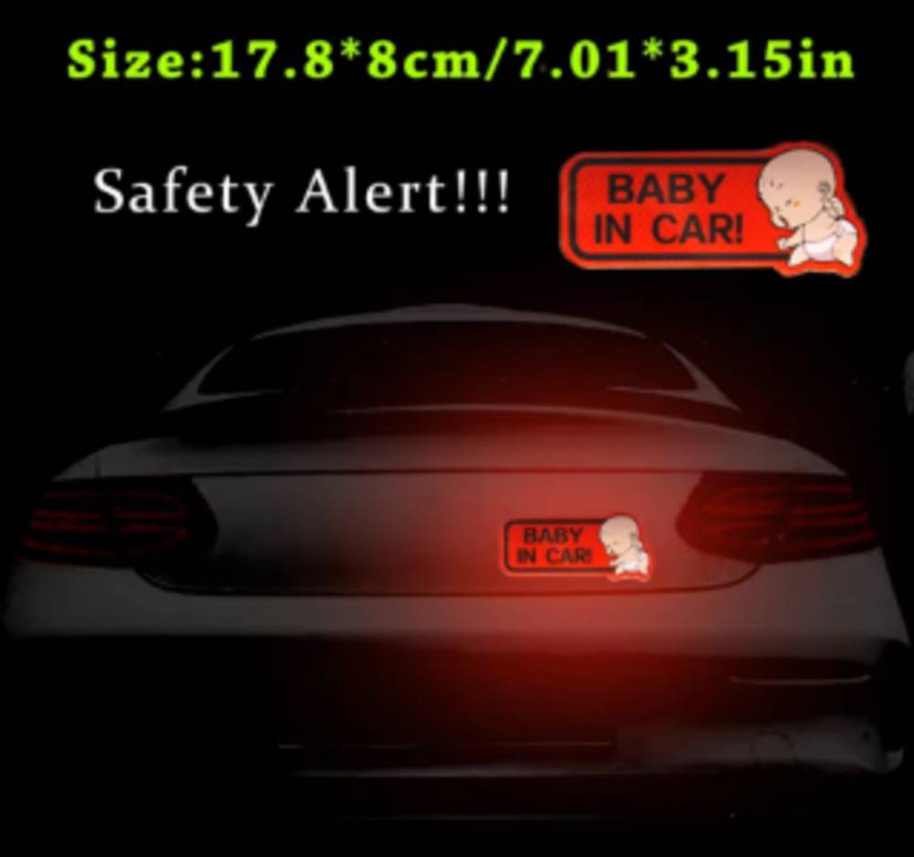 カーステッカー 赤ちゃん 安全 警告 車 反射 ベイビーインカ― 安全運転 事故防止
