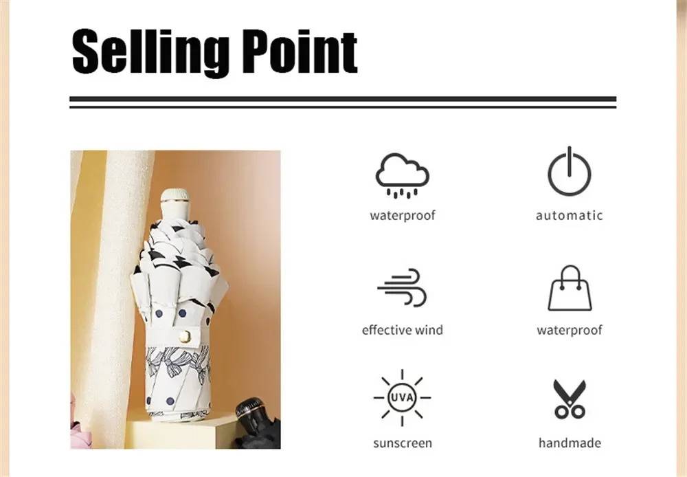 折り畳み 傘 レース 自動 女性用 UV保護 折りたたみ 雨 太陽 晴雨兼用  ブラック - 画像3