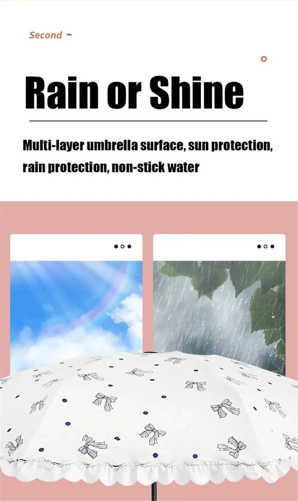 折り畳み 傘 レース 自動 女性用 UV保護 折りたたみ 雨 太陽 晴雨兼用  ブラック - 画像9