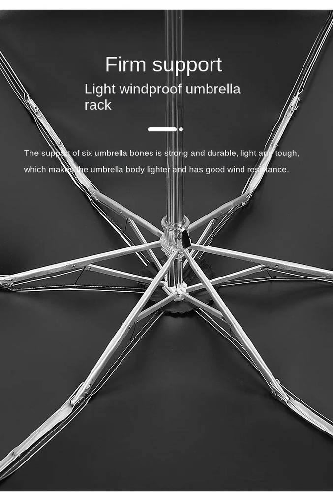 UV 可愛い シンプルデザイン 日除け 超軽量 晴雨 女性用パラソル クリーム - 画像10