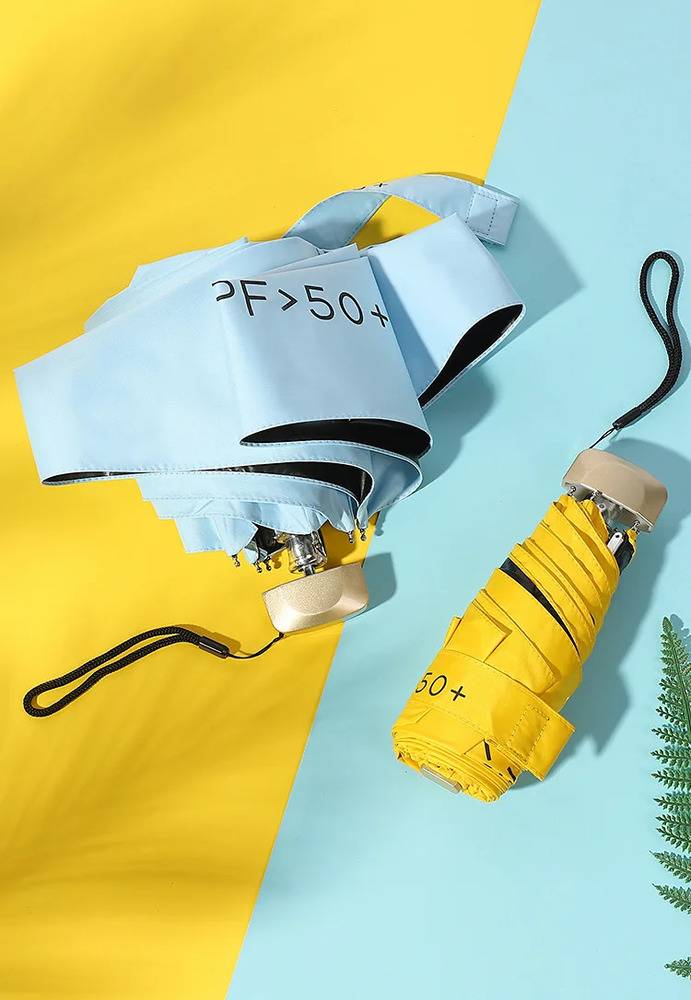 UV 可愛い シンプルデザイン 日除け 超軽量 晴雨 女性用パラソル クリーム - 画像4