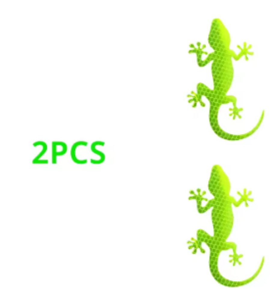 カーステッカー 車反射 ステッカー トカゲ リザード リフレクター テープ デカール イエロー